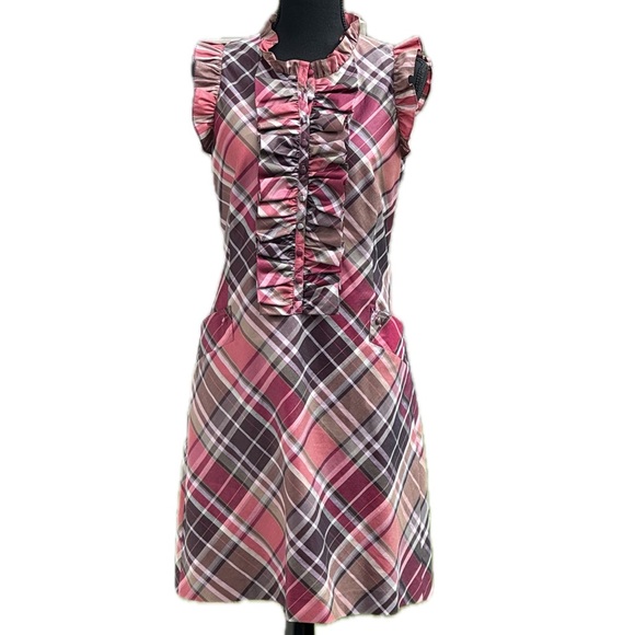 Ted Baker Dresses & Skirts - Ted Baker Sleeveless Tuxedo Dress Plaid - excellent condition
